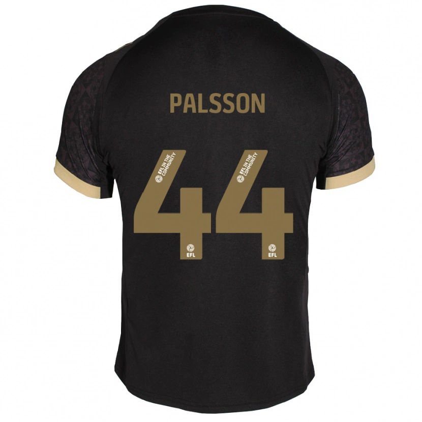 Danxen Kinder Victor Pálsson #44 Schwarz Gold Auswärtstrikot Trikot 2025/26 T-Shirt Österreich