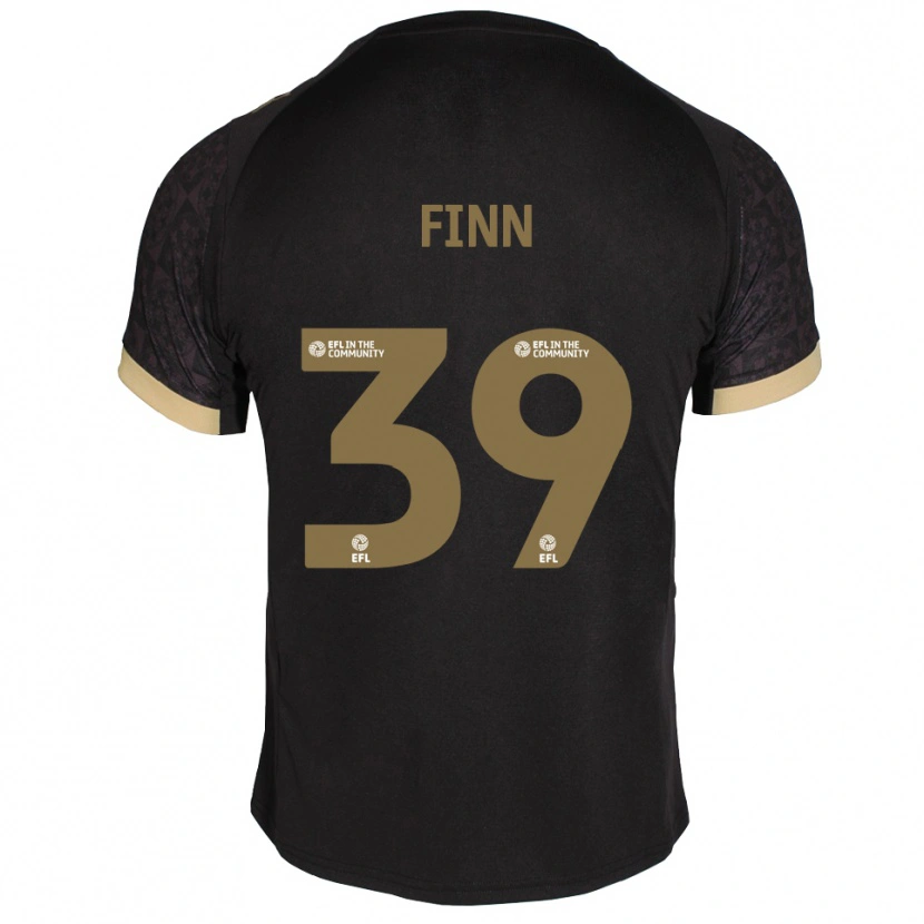 Danxen Kinder Tegan Finn #39 Schwarz Gold Auswärtstrikot Trikot 2025/26 T-Shirt Österreich