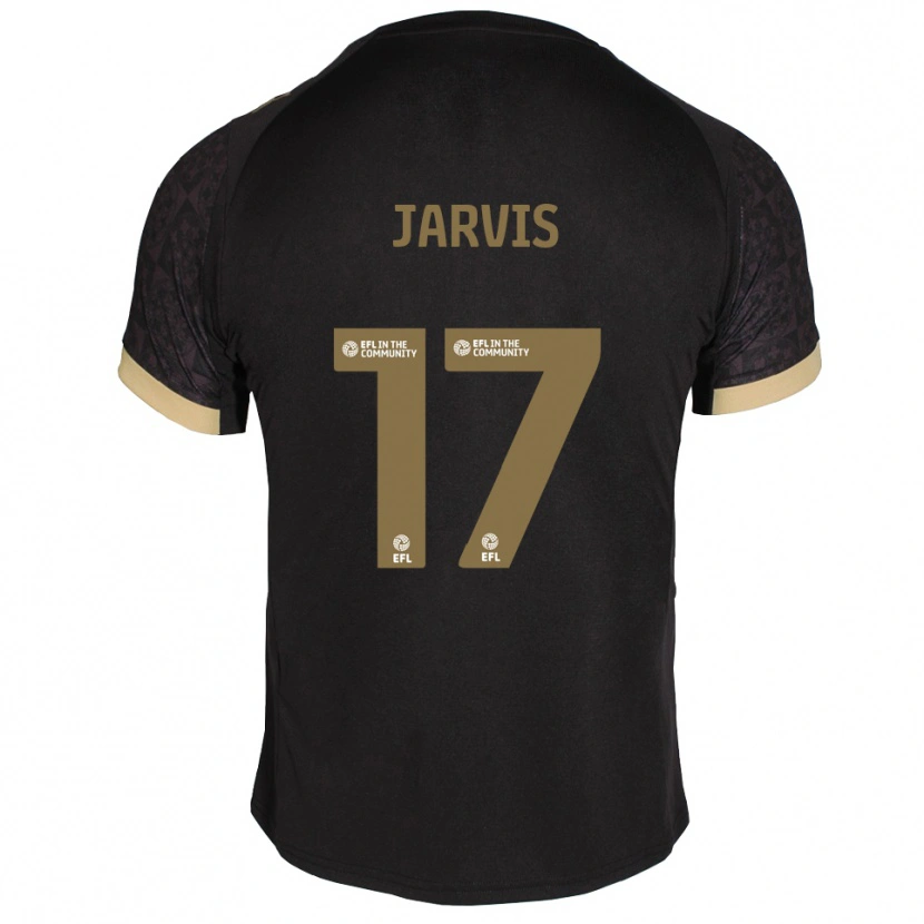 Danxen Kinder Lulu Jarvis #17 Schwarz Gold Auswärtstrikot Trikot 2025/26 T-Shirt Österreich
