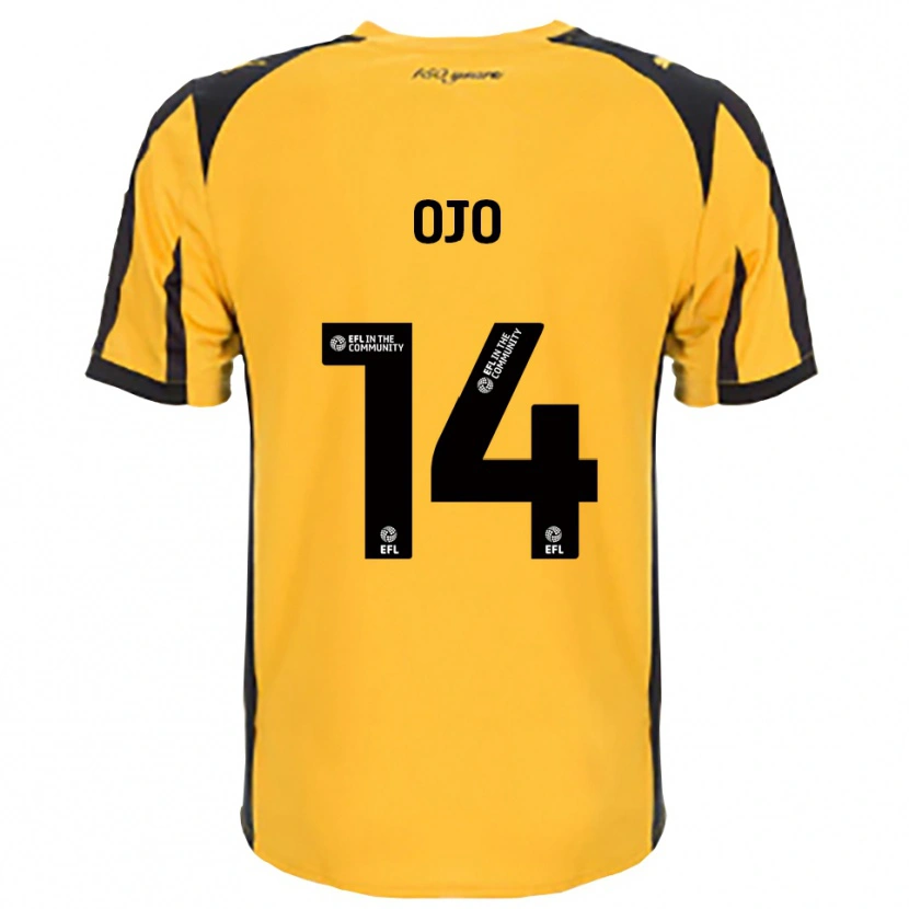 Danxen Kinder Funso Ojo #14 Orange Schwarz Auswärtstrikot Trikot 2025/26 T-Shirt Österreich