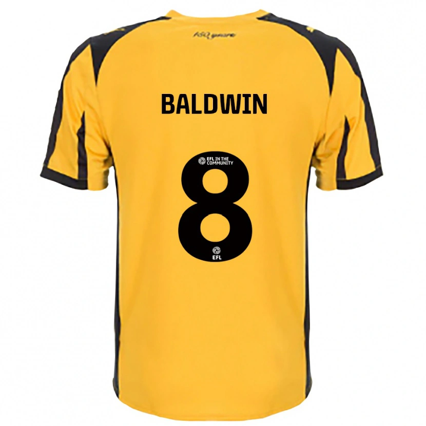 Danxen Kinder Meg Baldwin #8 Orange Schwarz Auswärtstrikot Trikot 2025/26 T-Shirt Österreich