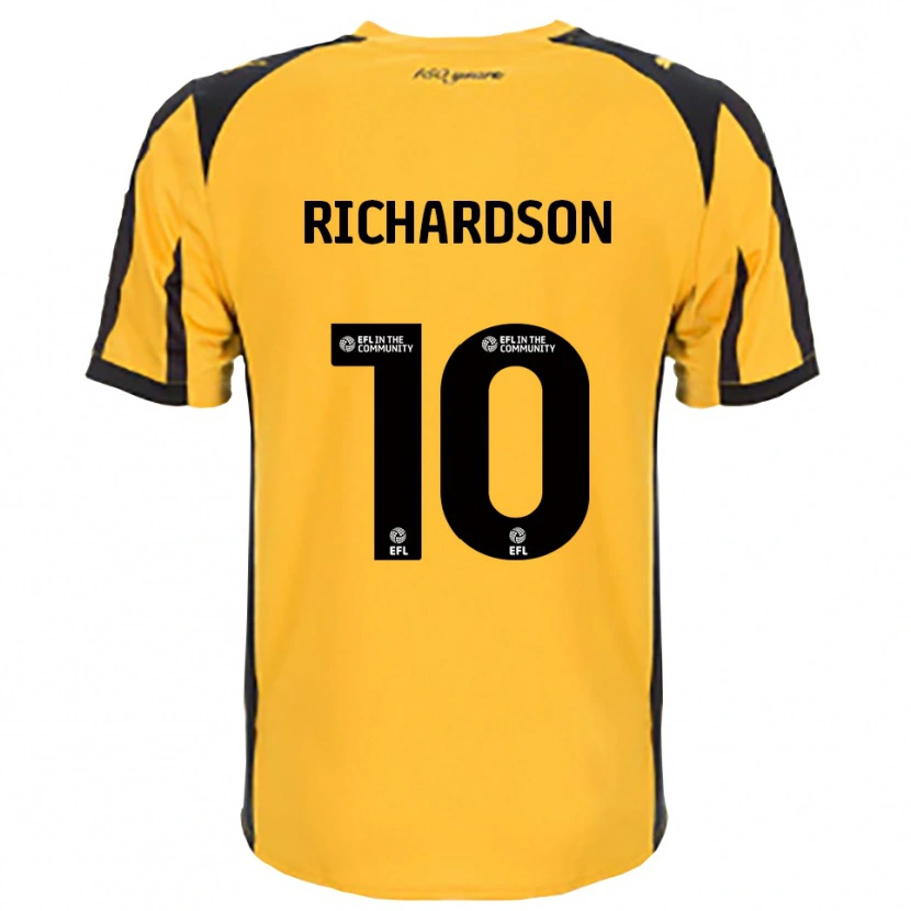 Danxen Kinder Kelsey Richardson #10 Orange Schwarz Auswärtstrikot Trikot 2025/26 T-Shirt Österreich