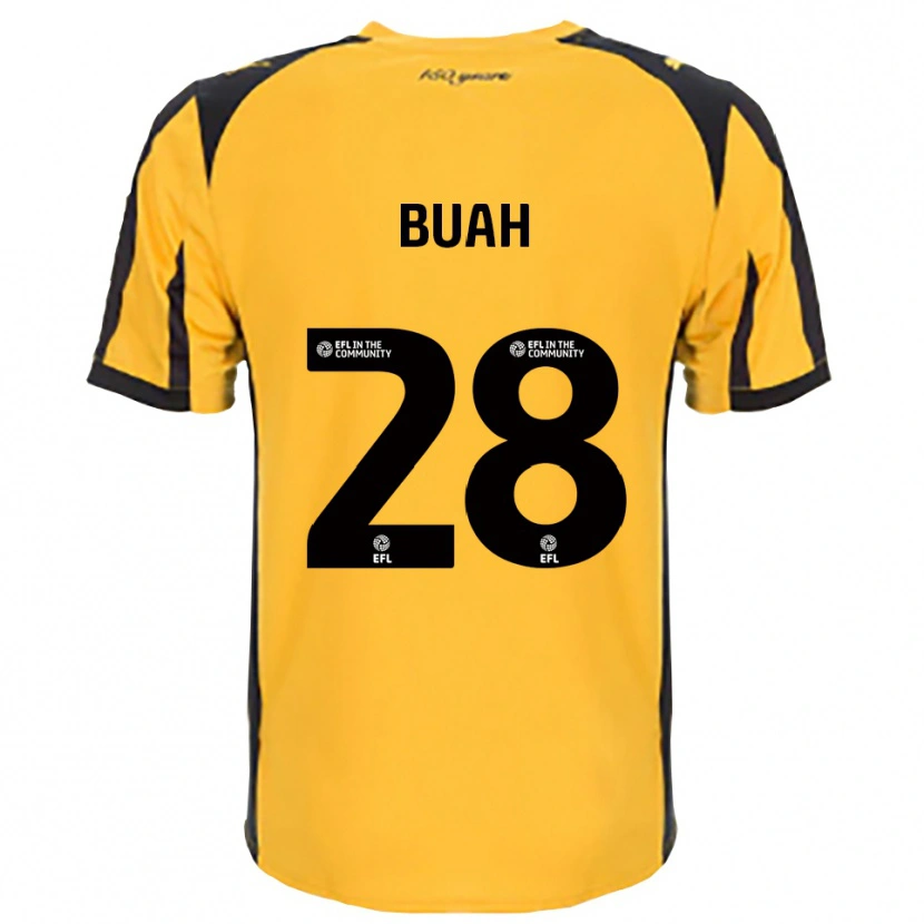 Danxen Kinder Andrew Buah #28 Orange Schwarz Auswärtstrikot Trikot 2025/26 T-Shirt Österreich