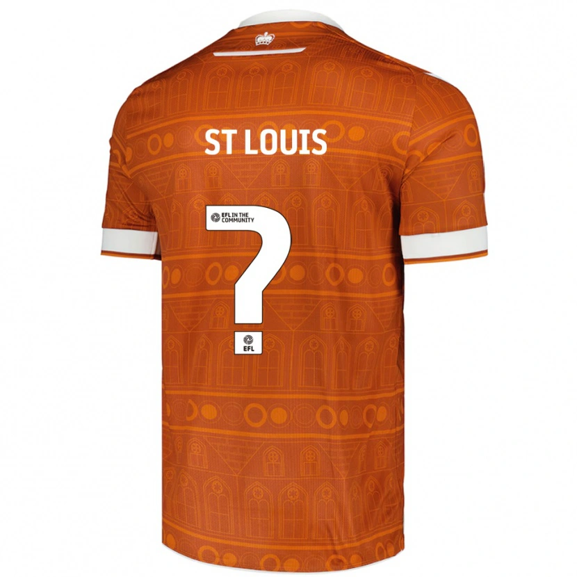 Danxen Kinder T'shay St Louis #0 Orange Weiß Auswärtstrikot Trikot 2025/26 T-Shirt Österreich