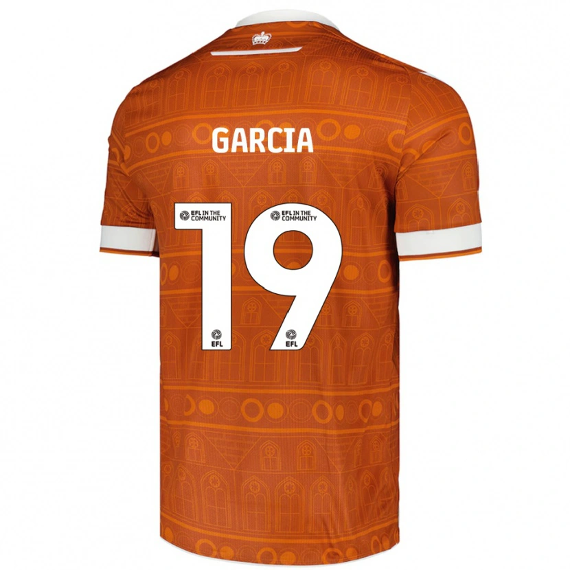 Danxen Kinder Andre Garcia #19 Orange Weiß Auswärtstrikot Trikot 2025/26 T-Shirt Österreich