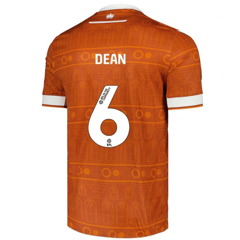 Danxen Kinder Harlee Dean #6 Orange Weiß Auswärtstrikot Trikot 2025/26 T-Shirt Österreich