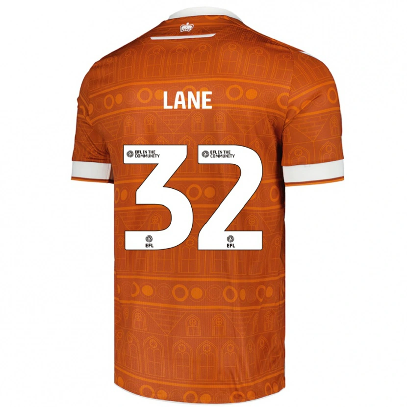 Danxen Kinder Paddy Lane #32 Orange Weiß Auswärtstrikot Trikot 2025/26 T-Shirt Österreich