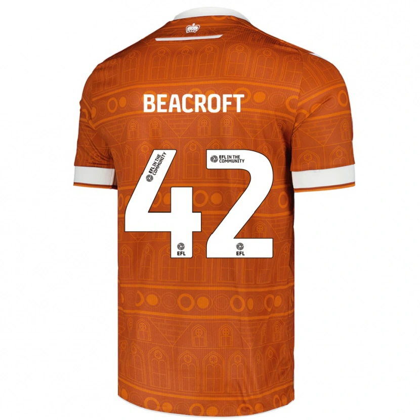 Danxen Kinder Boyd Beacroft #42 Orange Weiß Auswärtstrikot Trikot 2025/26 T-Shirt Österreich