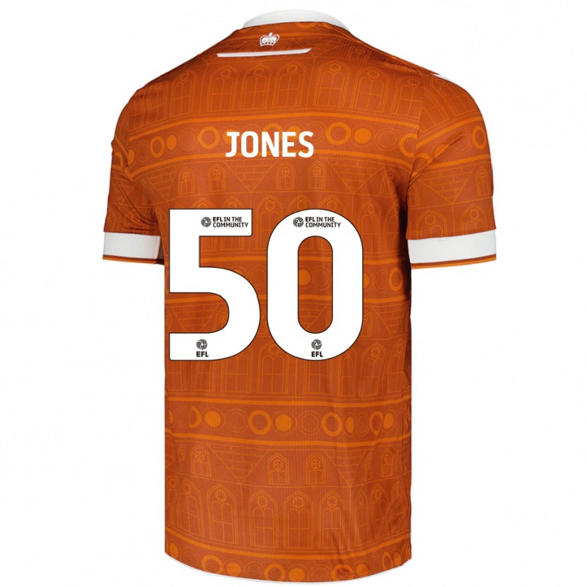 Danxen Kinder Jerae Jones #50 Orange Weiß Auswärtstrikot Trikot 2025/26 T-Shirt Österreich