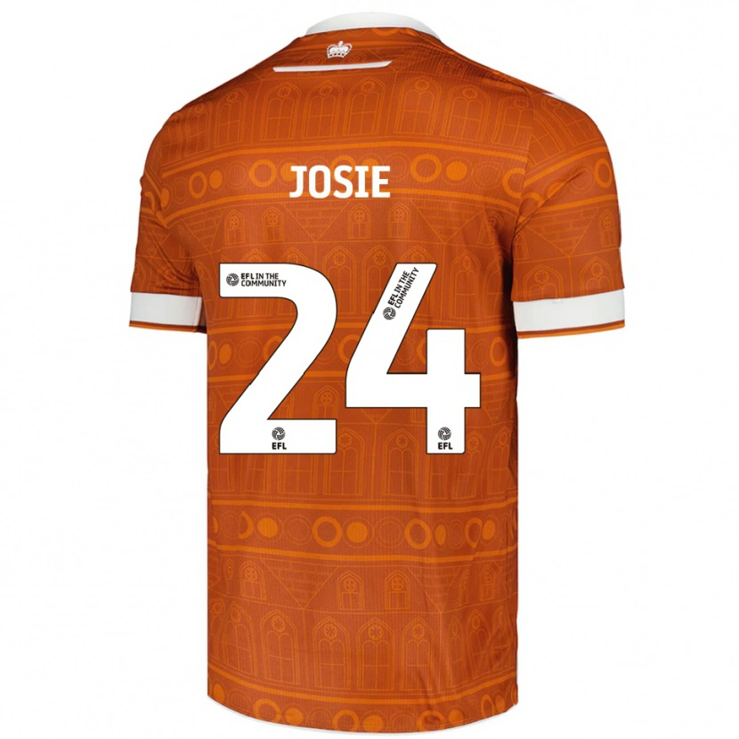 Danxen Kinder Josie Longhurst #24 Orange Weiß Auswärtstrikot Trikot 2025/26 T-Shirt Österreich