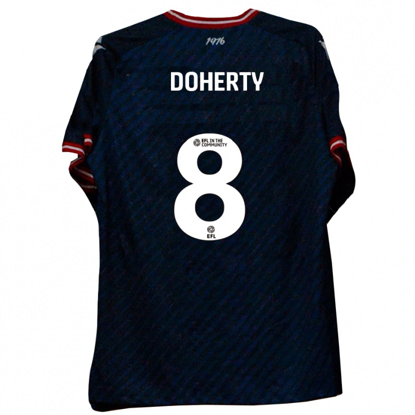 Danxen Kinder Ryan Doherty #8 Marine Rot Auswärtstrikot Trikot 2025/26 T-Shirt Österreich