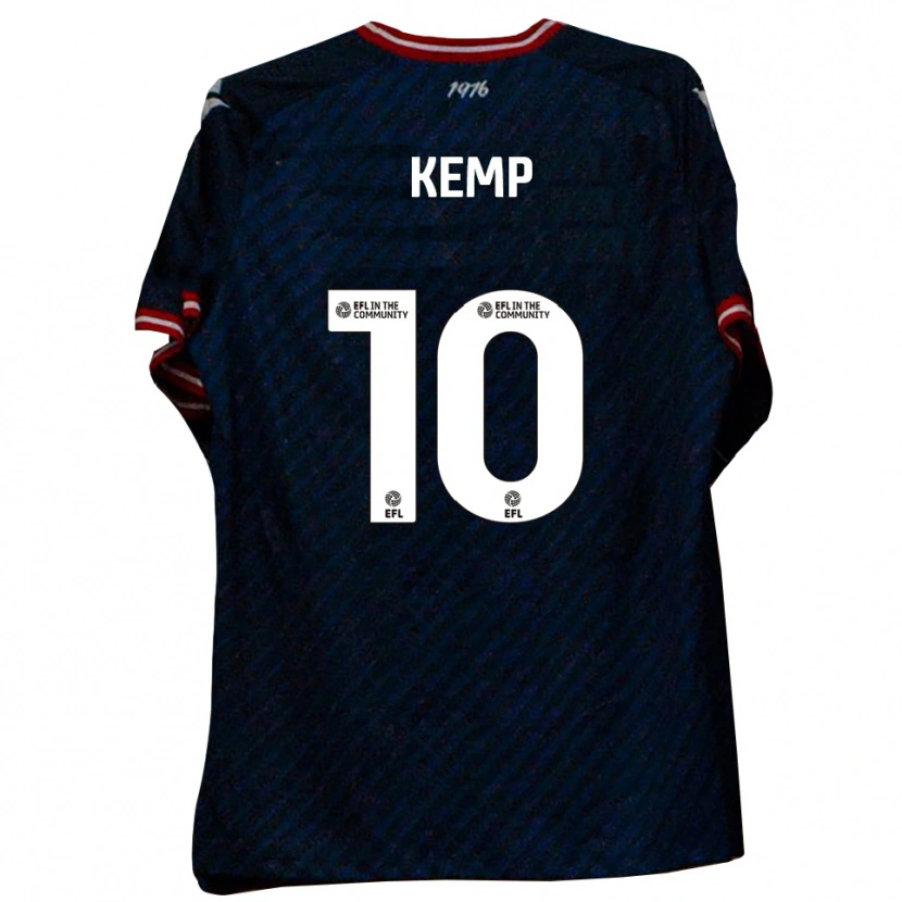 Danxen Kinder Dan Kemp #10 Marine Rot Auswärtstrikot Trikot 2025/26 T-Shirt Österreich