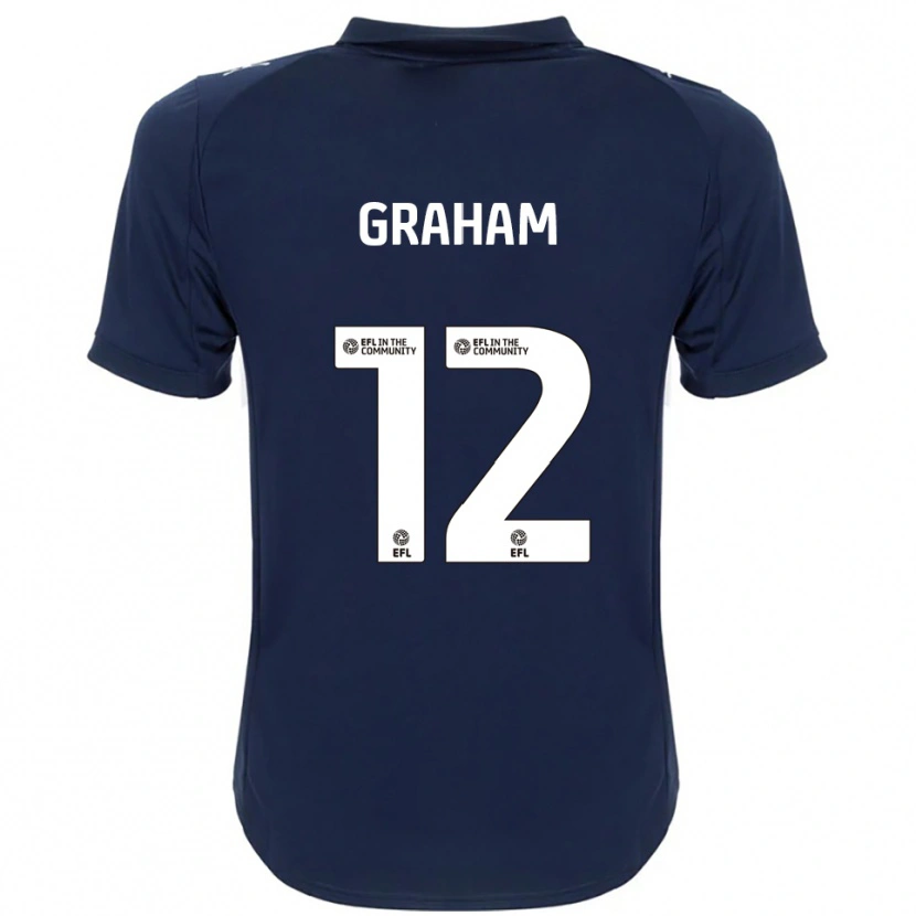 Danxen Kinder Leo Graham #12 Marine Weiß Auswärtstrikot Trikot 2025/26 T-Shirt Österreich