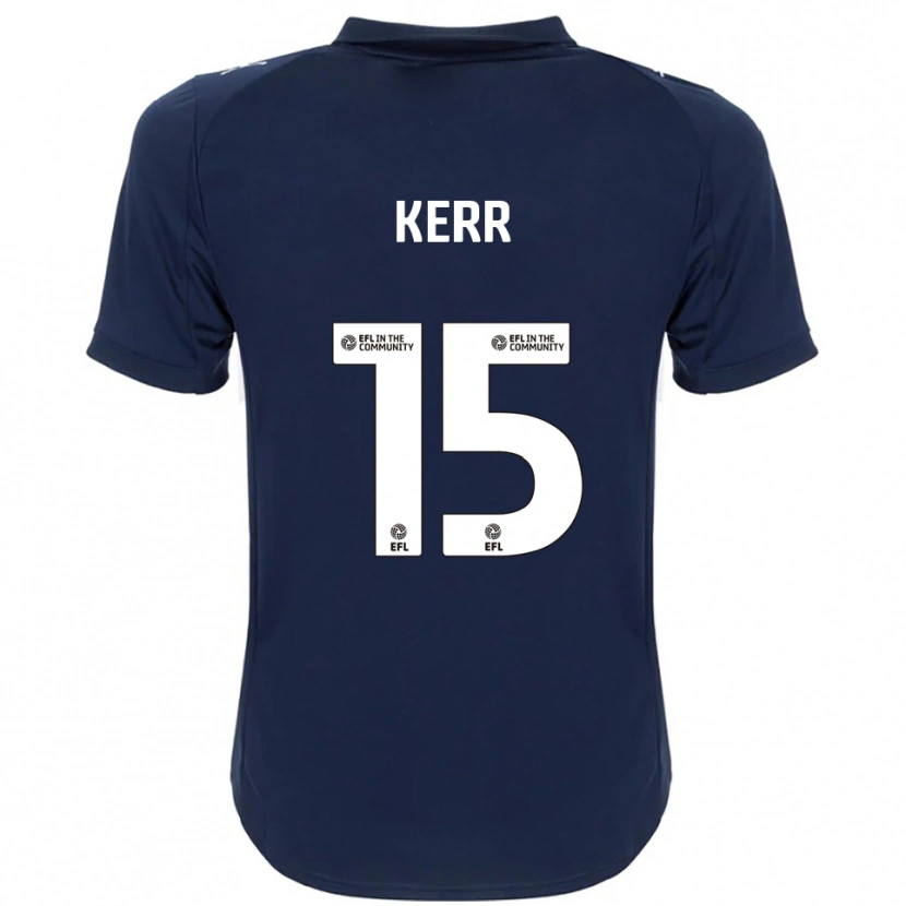 Danxen Kinder Jason Kerr #15 Marine Weiß Auswärtstrikot Trikot 2025/26 T-Shirt Österreich