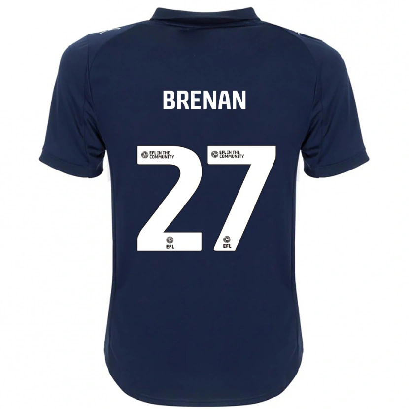 Danxen Kinder Tobias Brenan #27 Marine Weiß Auswärtstrikot Trikot 2025/26 T-Shirt Österreich