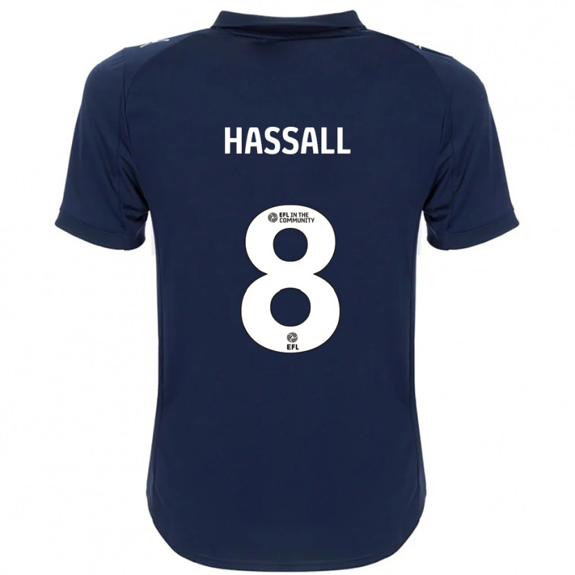Danxen Kinder Molly Hassall #8 Marine Weiß Auswärtstrikot Trikot 2025/26 T-Shirt Österreich