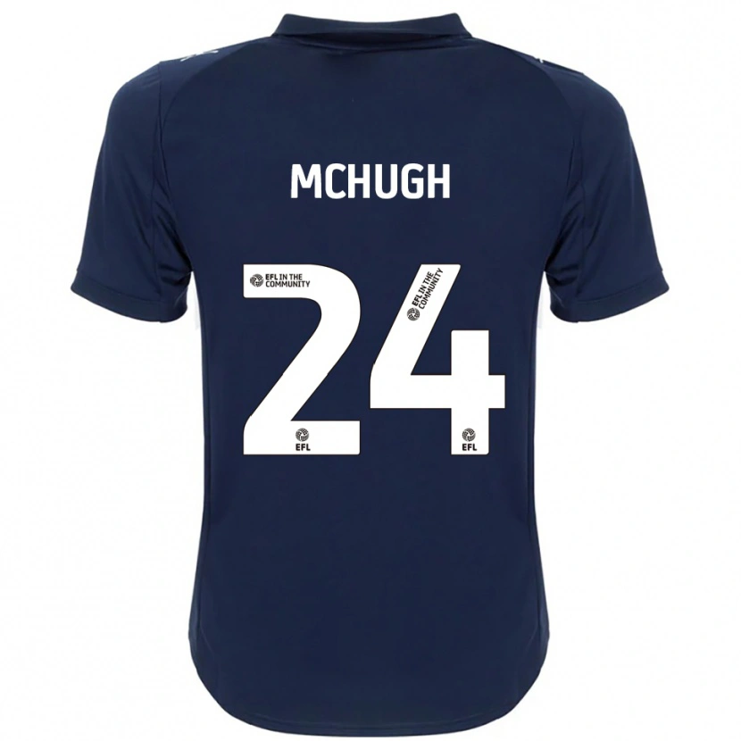 Danxen Kinder Harry Mchugh #24 Marine Weiß Auswärtstrikot Trikot 2025/26 T-Shirt Österreich