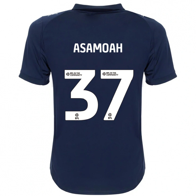 Danxen Kinder Maleace Asamoah #37 Marine Weiß Auswärtstrikot Trikot 2025/26 T-Shirt Österreich