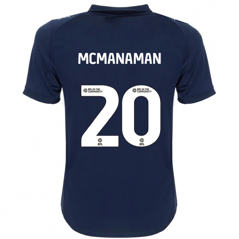 Danxen Kinder Callum Mcmanaman #20 Marine Weiß Auswärtstrikot Trikot 2025/26 T-Shirt Österreich