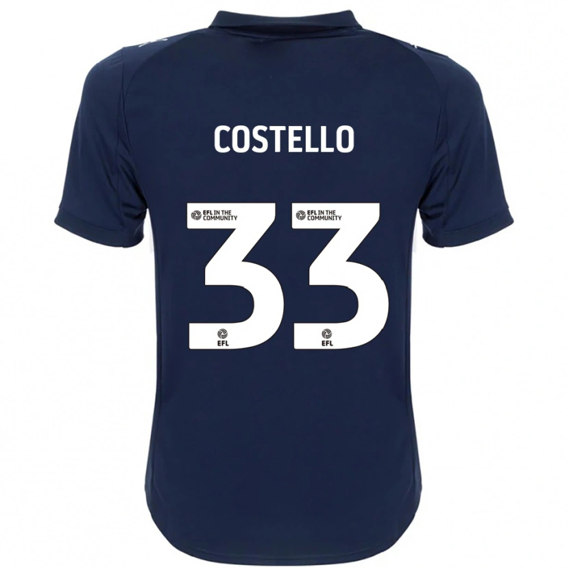 Danxen Kinder Tom Costello #33 Marine Weiß Auswärtstrikot Trikot 2025/26 T-Shirt Österreich