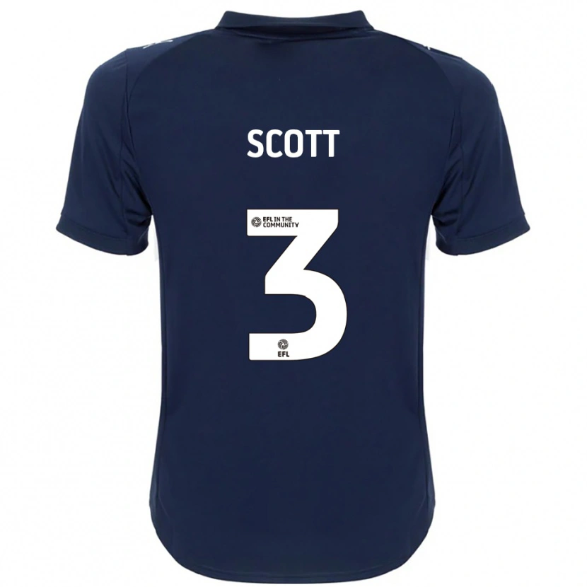 Danxen Kinder Holly Scott #3 Marine Weiß Auswärtstrikot Trikot 2025/26 T-Shirt Österreich