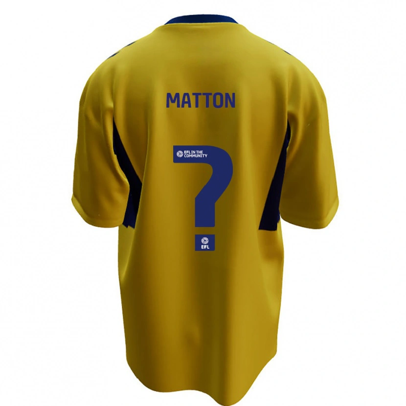 Danxen Kinder Jack Matton #0 Gelb Blau Auswärtstrikot Trikot 2025/26 T-Shirt Österreich