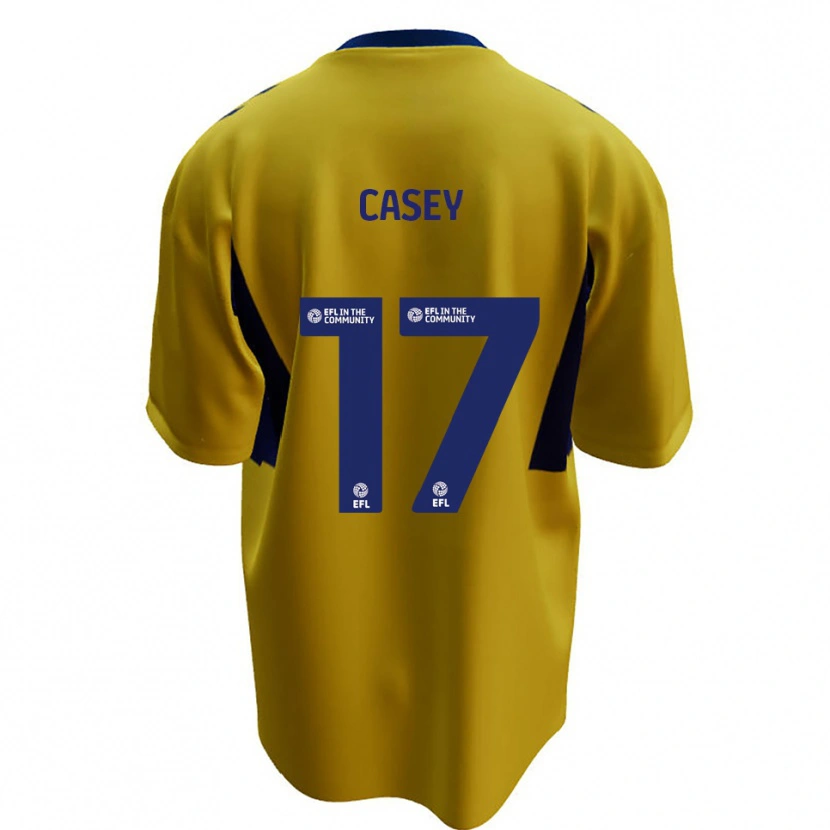 Danxen Kinder Dan Casey #17 Gelb Blau Auswärtstrikot Trikot 2025/26 T-Shirt Österreich