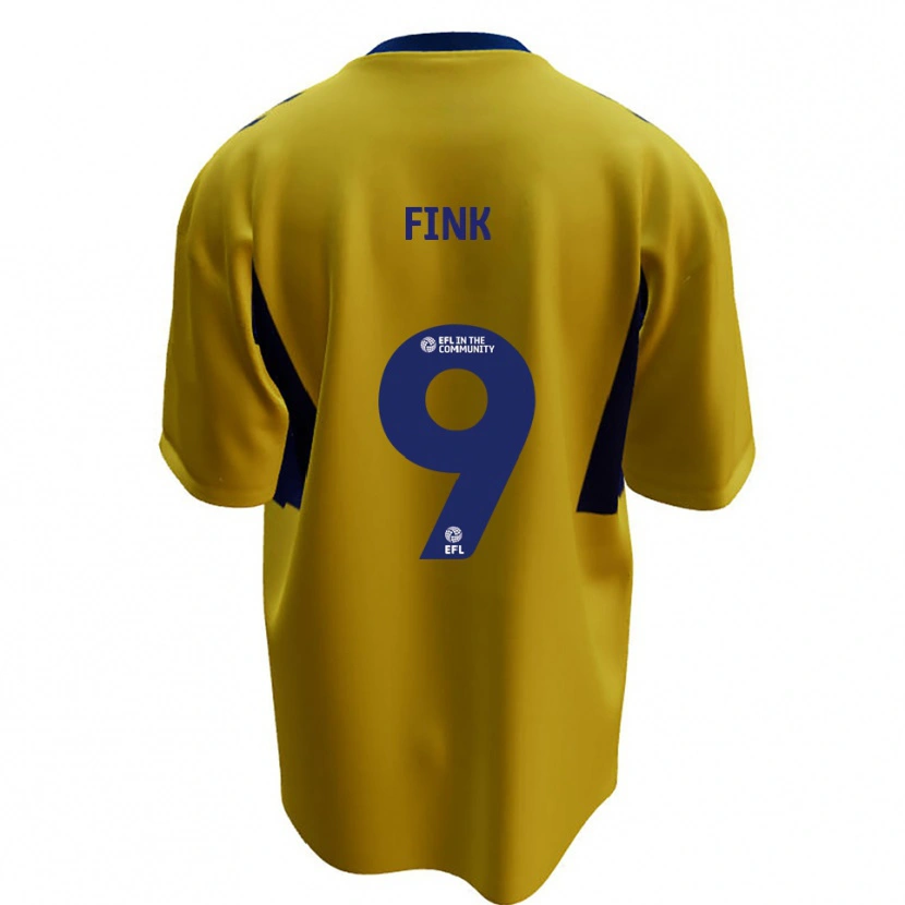 Danxen Kinder Bradley Fink #9 Gelb Blau Auswärtstrikot Trikot 2025/26 T-Shirt Österreich