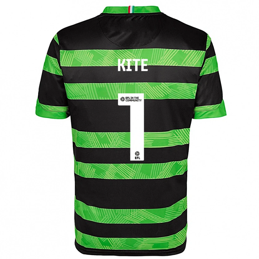 Danxen Kinder Rose Kite #1 Schwarz Grün Auswärtstrikot Trikot 2025/26 T-Shirt Österreich