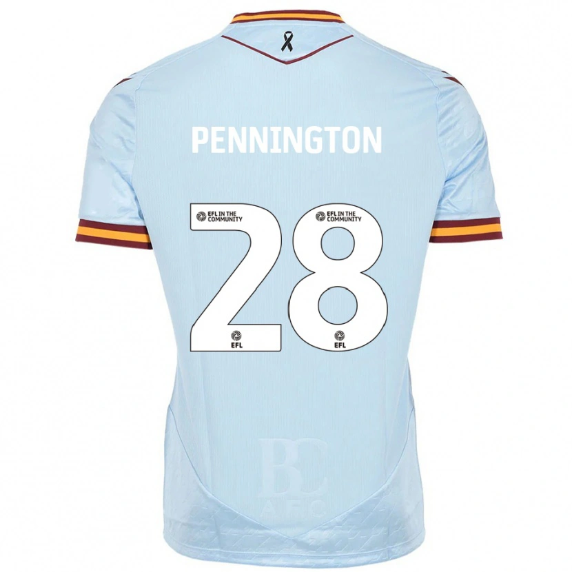 Danxen Kinder Matthew Pennington #28 Himmelblau Auswärtstrikot Trikot 2025/26 T-Shirt Österreich
