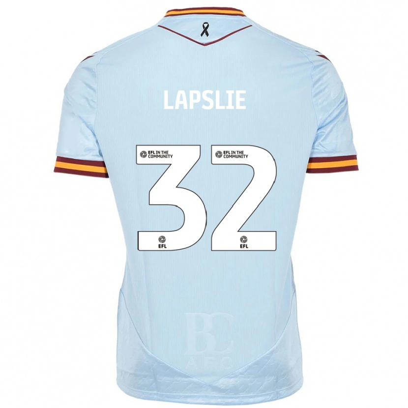 Danxen Kinder George Lapslie #32 Himmelblau Auswärtstrikot Trikot 2025/26 T-Shirt Österreich