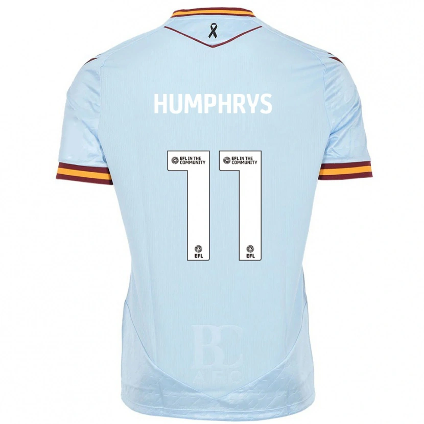 Danxen Kinder Stephen Humphrys #11 Himmelblau Auswärtstrikot Trikot 2025/26 T-Shirt Österreich