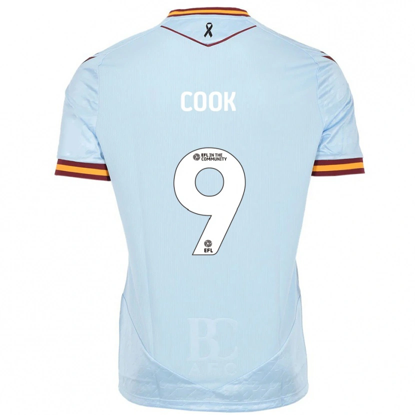 Danxen Kinder Andy Cook #9 Himmelblau Auswärtstrikot Trikot 2025/26 T-Shirt Österreich