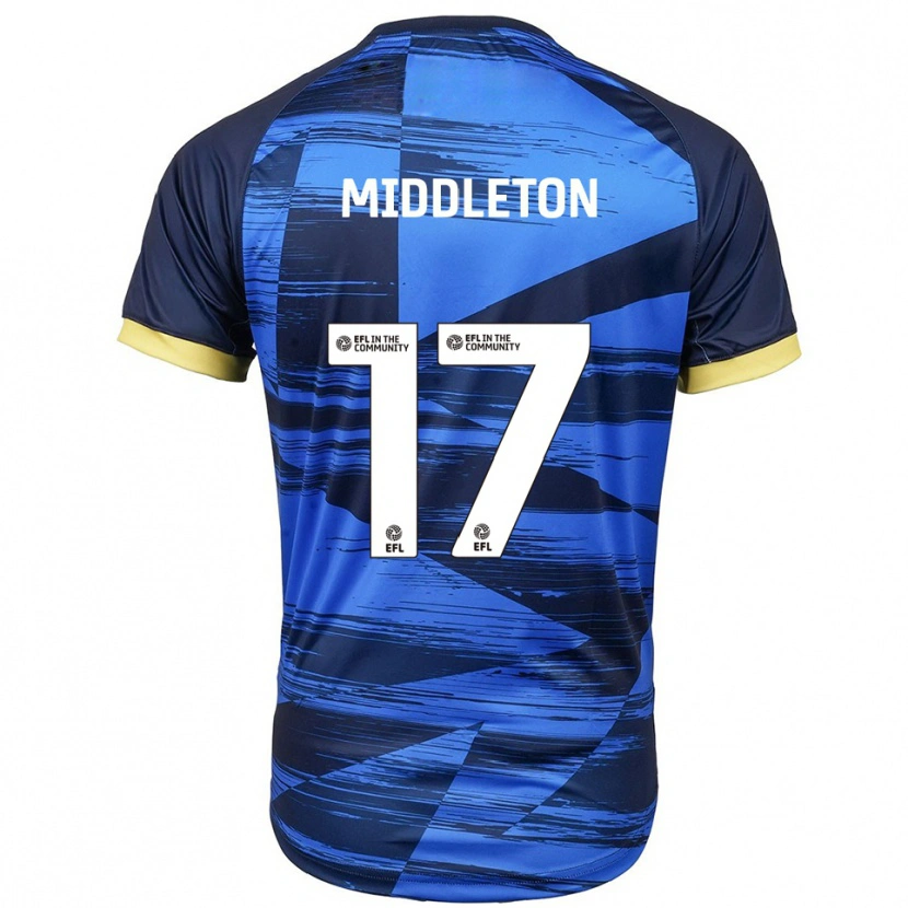 Danxen Kinder Glenn Middleton #17 Blau Marine Auswärtstrikot Trikot 2025/26 T-Shirt Österreich