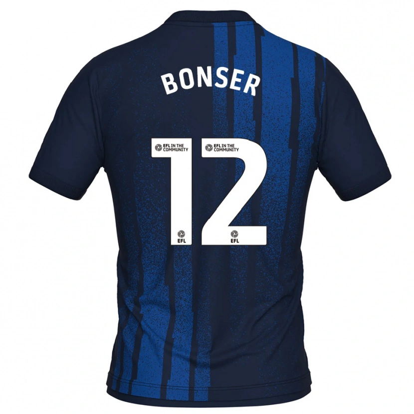 Danxen Kinder Louis Bonser #12 Marine Weiß Auswärtstrikot Trikot 2025/26 T-Shirt Österreich