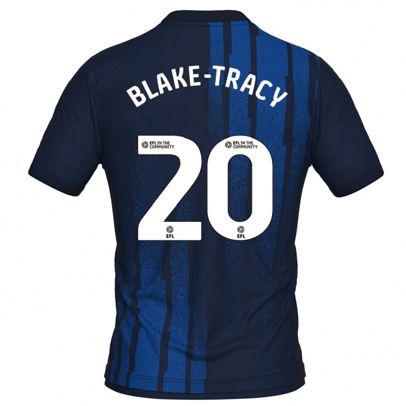 Danxen Kinder Frazer Blake-Tracy #20 Marine Weiß Auswärtstrikot Trikot 2025/26 T-Shirt Österreich