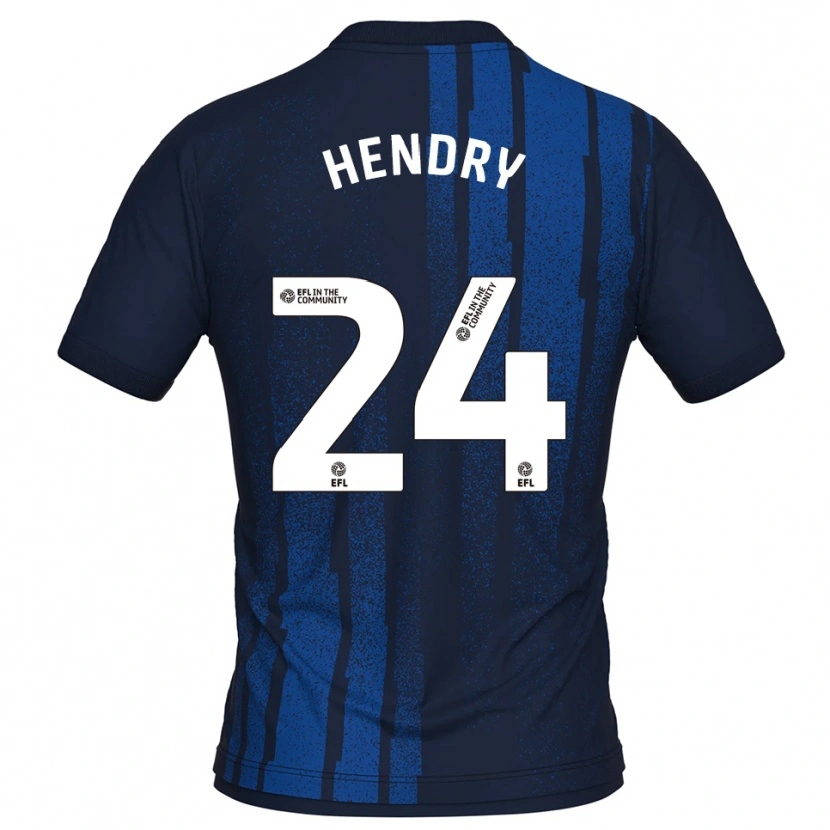 Danxen Kinder Regan Hendry #24 Marine Weiß Auswärtstrikot Trikot 2025/26 T-Shirt Österreich