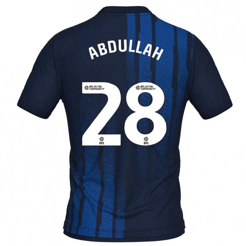 Danxen Kinder Mckeal Abdullah #28 Marine Weiß Auswärtstrikot Trikot 2025/26 T-Shirt Österreich