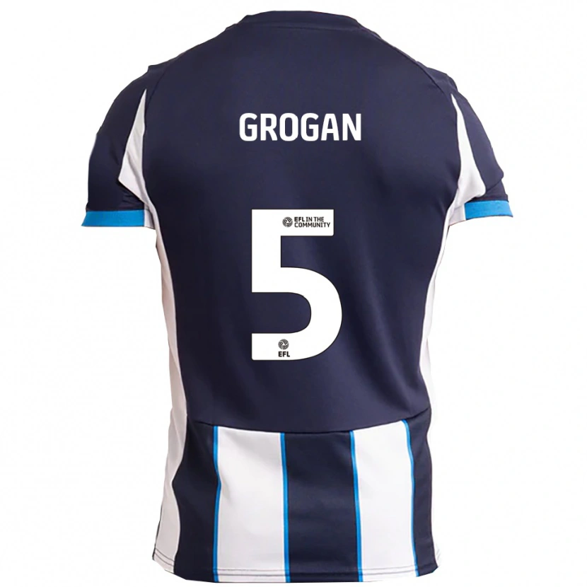 Danxen Kinder Christy Grogan #5 Weiß Marine Auswärtstrikot Trikot 2025/26 T-Shirt Österreich
