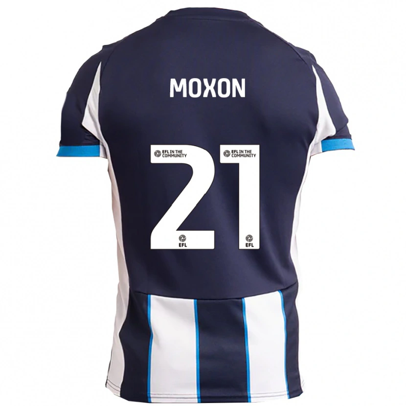 Danxen Kinder Owen Moxon #21 Weiß Marine Auswärtstrikot Trikot 2025/26 T-Shirt Österreich