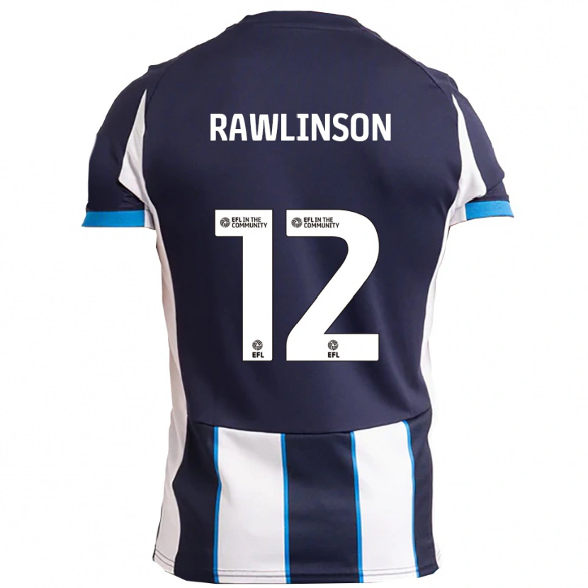 Danxen Kinder Louie Rawlinson #12 Weiß Marine Auswärtstrikot Trikot 2025/26 T-Shirt Österreich