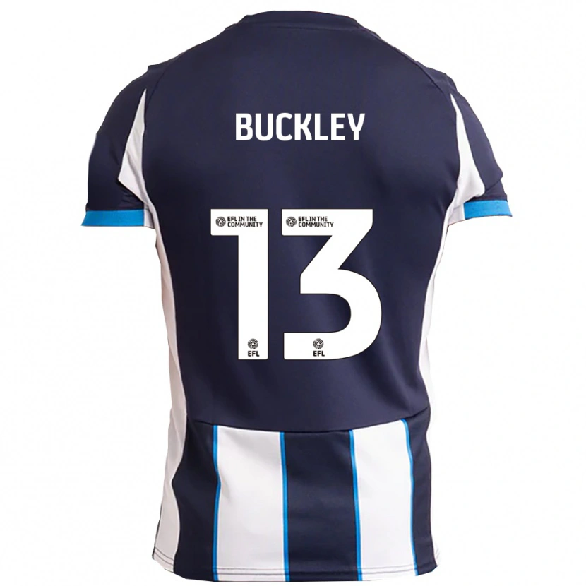 Danxen Kinder Benjamin Buckley #13 Weiß Marine Auswärtstrikot Trikot 2025/26 T-Shirt Österreich