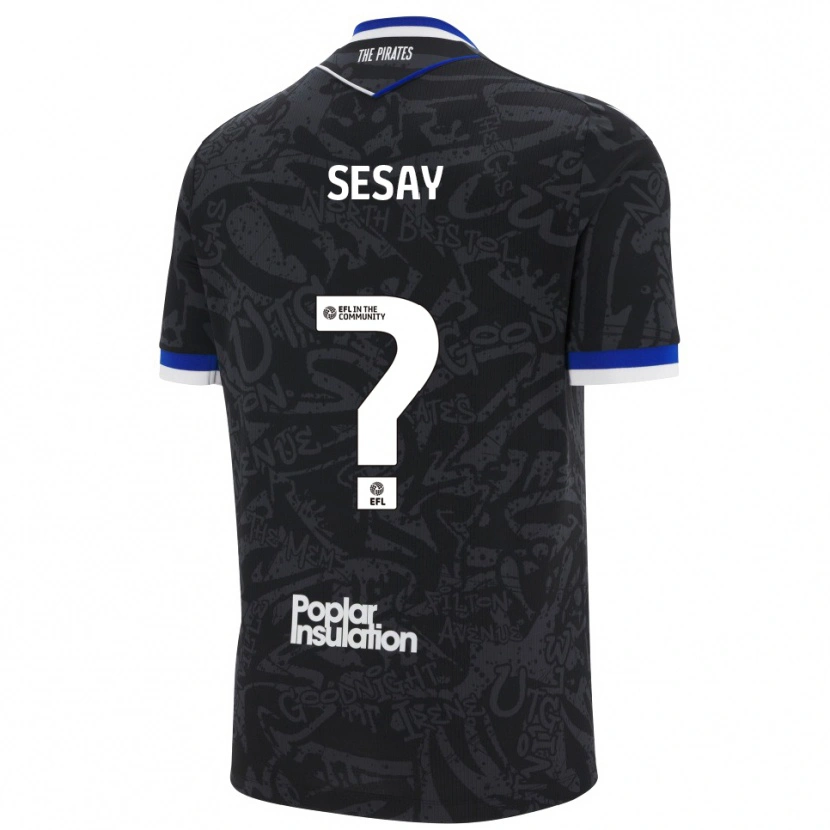 Danxen Kinder Malik Sesay #0 Schwarz Weiß Auswärtstrikot Trikot 2025/26 T-Shirt Österreich