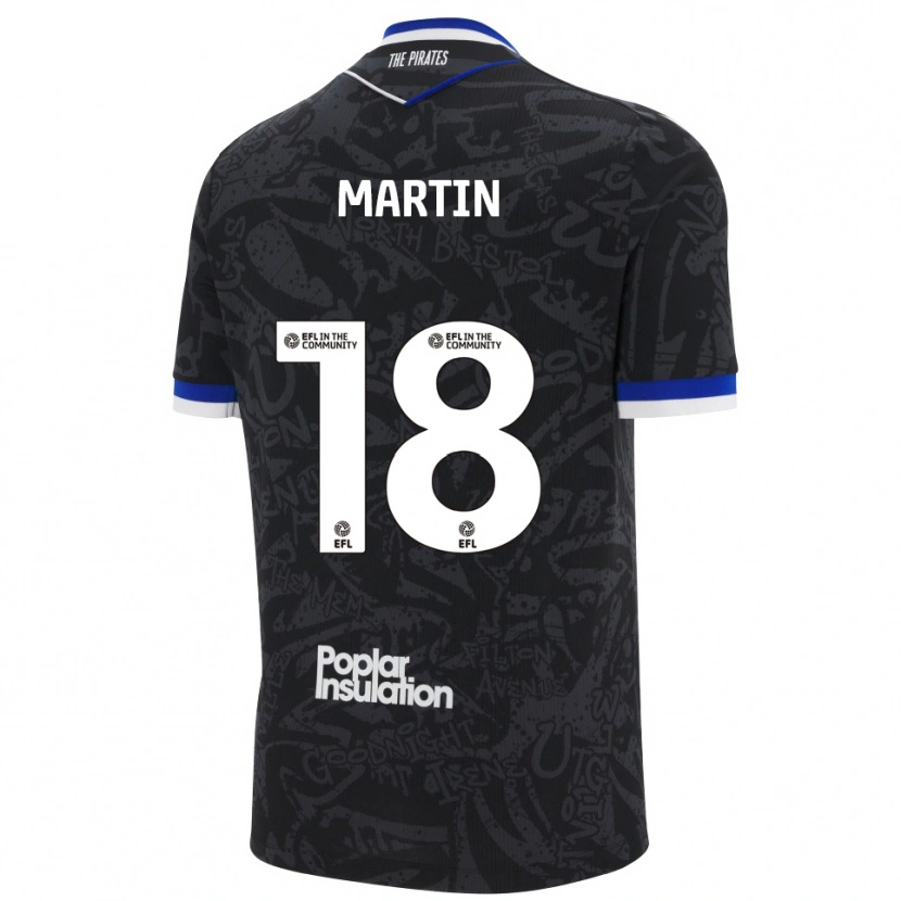 Danxen Kinder Chris Martin #18 Schwarz Weiß Auswärtstrikot Trikot 2025/26 T-Shirt Österreich
