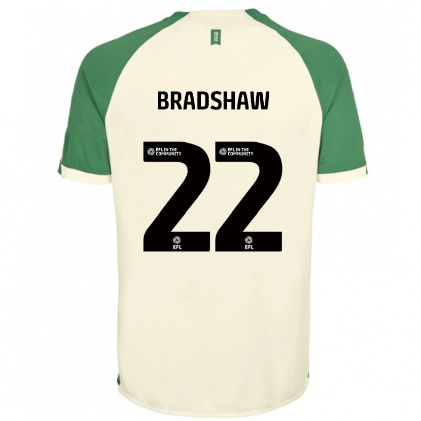 Danxen Kinder Zak Bradshaw #22 Cremeweiß Grün Auswärtstrikot Trikot 2025/26 T-Shirt Österreich