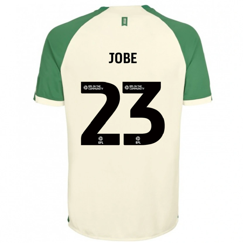 Danxen Kinder Mamadou Jobe #23 Cremeweiß Grün Auswärtstrikot Trikot 2025/26 T-Shirt Österreich