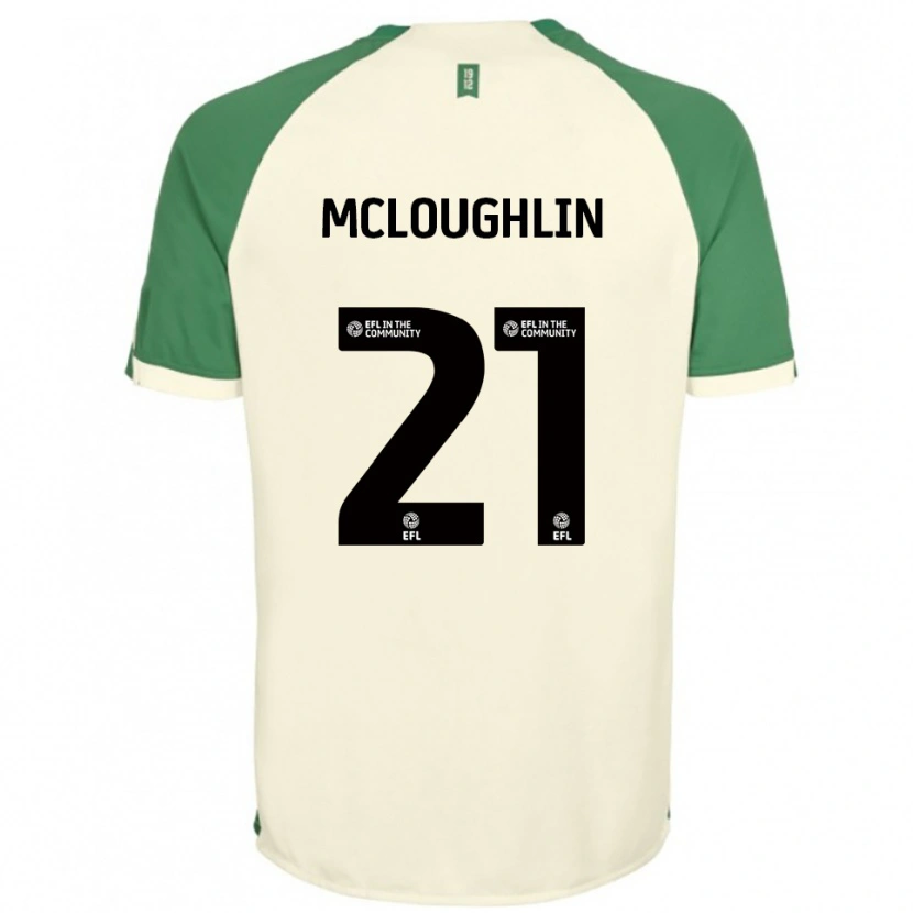 Danxen Kinder Shane Mcloughlin #21 Cremeweiß Grün Auswärtstrikot Trikot 2025/26 T-Shirt Österreich