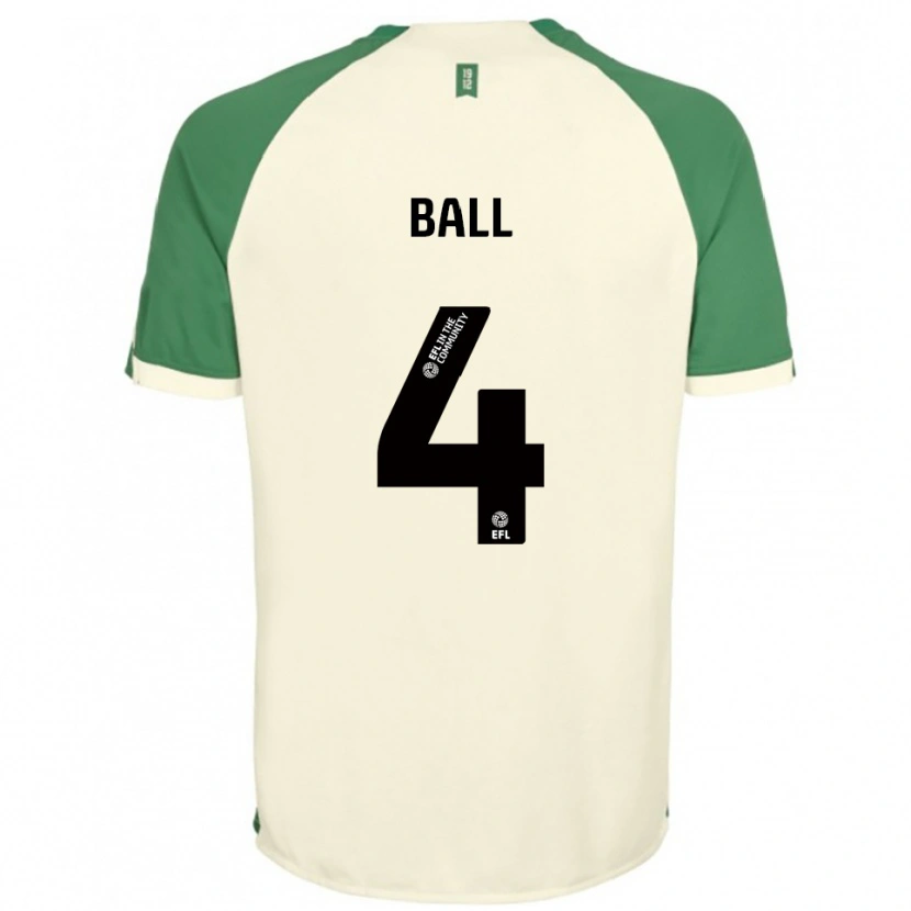 Danxen Kinder Dominic Ball #4 Cremeweiß Grün Auswärtstrikot Trikot 2025/26 T-Shirt Österreich