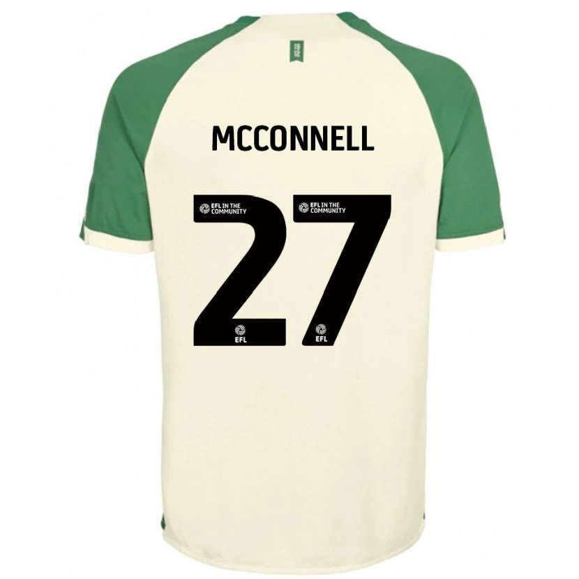 Danxen Kinder Glenn Mcconnell #27 Cremeweiß Grün Auswärtstrikot Trikot 2025/26 T-Shirt Österreich