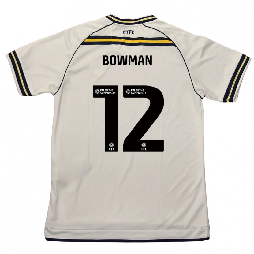 Danxen Kinder Ryan Bowman #12 Weiß Marine Auswärtstrikot Trikot 2025/26 T-Shirt Österreich